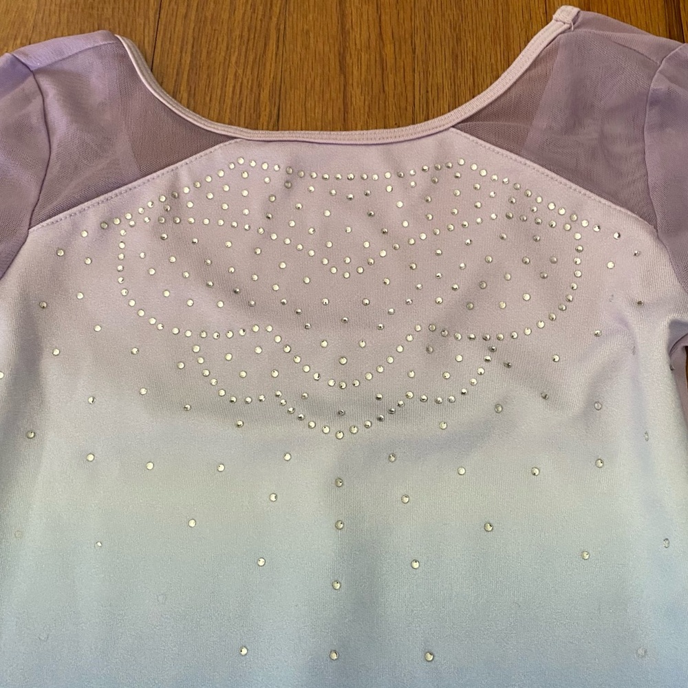Justice By Collection Color Block Rhinestone Leotard - Picture 2 of 6